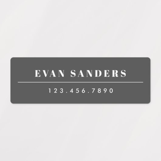 Eenvoudige Boho Rainbow Waterbestendige Naam Labels (Design 2)