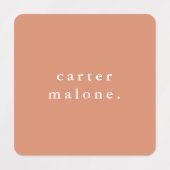 Eenvoudige Boho Rainbow Waterproof Name Labels (Design 2)