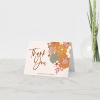 Eenvoudige Boho Retro Bloem Bruidsfeest Aangepaste
