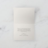 Eenvoudige Boho Script Neutrale Bruids Shower Bedankkaart (Binnen)