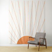 Eenvoudige Boho Sun Sunrise Wandkleed (In situ)