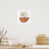 Eenvoudige Boho Tekeningen Boho Chique Esthetische Poster (Keuken)