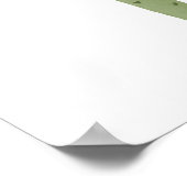 Eenvoudige Boho Waterverf Green Cactus Poster (Hoek)