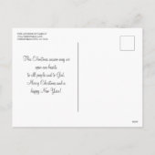 Eenvoudige Bokeh zegeningen Religieuze Kerstmis Feestdagenkaart (Achterkant)