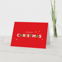 Eenvoudige Bold Folie Kerstkaart
