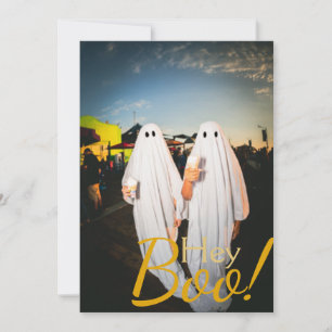 Eenvoudige Boo Fijne Halloween familie & vrienden  Feestdagenkaart