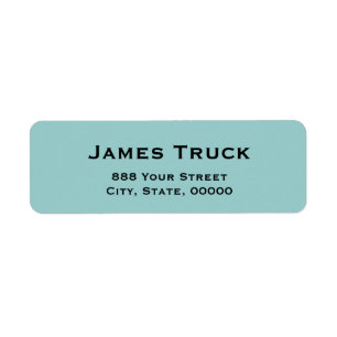 Eenvoudige Bord Monochrom Return Address Labels
