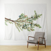 Eenvoudige Botanische Mountain Juniper Wandkleed (In Situ (horizontaal))