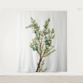 Eenvoudige Botanische Mountain Juniper Wandkleed