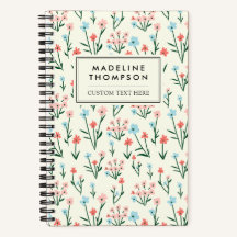 Eenvoudige botanische roze blauwe bloem