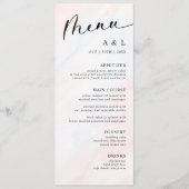 Eenvoudige botanische rustieke bruiloft menu (Voorkant)