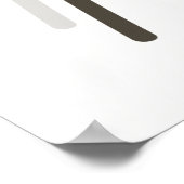 Eenvoudige Botanische Zwart-Wit Bijbel Verse | Poster (Hoek)