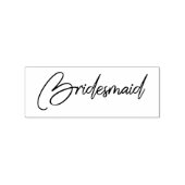 Eenvoudige Bridesmaid Typografie Rubberstempel (Afrduk)