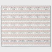 Eenvoudige bruid- en bruidebruiloft cadeaupapier (Vlak)