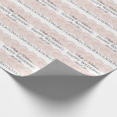 Eenvoudige bruid- en bruidebruiloft cadeaupapier (Hoek)