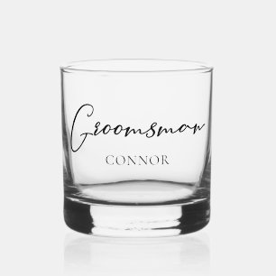 Eenvoudige Bruidsjonker Aanpasbaar Bachelorfeest Whisky Glas