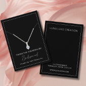 Eenvoudige bruidsmeisje Ketting Display Kaart Plaatskaartje