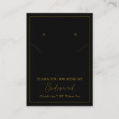 Eenvoudige bruidsmeisje Oorbel & Ketting Display K Plaatskaartje (Voorkant)