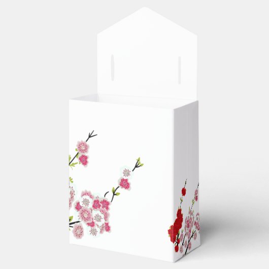 Eenvoudige bruiloft dank u kersenbloesems bedankdoosjes (Geopend)