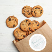 Eenvoudige bruiloft dank u strand zand dollar ronde sticker