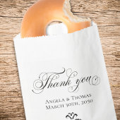 Eenvoudige bruiloft Dank u voor uw gunst Bedankzakje