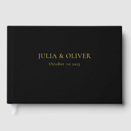 Eenvoudige bruiloft gastenboek, linnen bruiloft ga gastenboek