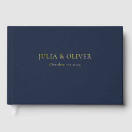 Eenvoudige bruiloft gastenboek, linnen bruiloft ga gastenboek