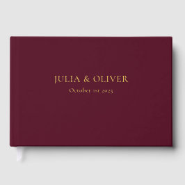 Eenvoudige bruiloft gastenboek, linnen bruiloft ga gastenboek