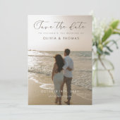 eenvoudige bruiloft kaart (Staand voorkant)