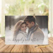 Eenvoudige bruiloft kalligrafie script foto gastenboek