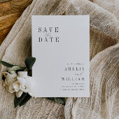 eenvoudige bruiloft Opslaan Datum Save The Date