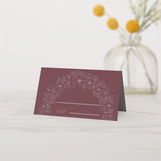 Eenvoudige Bruiloft Poort Rood Bloemen (Voorkant)