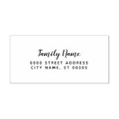 Eenvoudige bruiloft retour adres Zelfinkkend stemp Zelfinktende Stempel (Design)