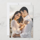 Eenvoudige bruiloft We zijn verloofd om getrouwd t Kaart (Voorkant)