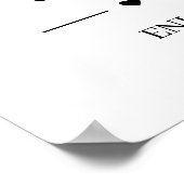 Eenvoudige Bruiloftswafelbar Poster (Hoek)