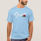 Eenvoudige bruine bruiloft kalligrafie | T-shirt (Voorkant)