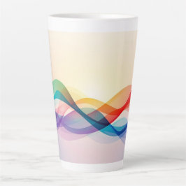 Eenvoudige bruine moderne koffie latte mok