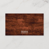 Eenvoudige Bruine Paard Foto's Stabiel En Paardenp Visitekaartje (Achterkant)