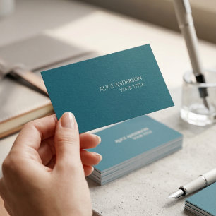 Eenvoudige Budget Effen Kleur Moderne Elegante Tur Visitekaartje