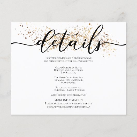 Eenvoudige BUDGET INFORMATIEKAART. Folder Flyer (Voorkant)