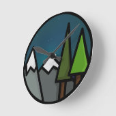 Eenvoudige buitenkant ronde klok (Hoek)