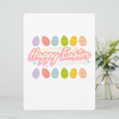 EENVOUDIGE BUNNY FEESTDAGENKAART (Staand voorkant)