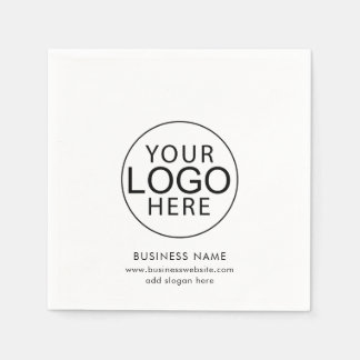 Eenvoudige Business Logo Corporate Events Swag Pap Servet