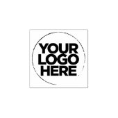 Eenvoudige Business Logo Houten Rubberstempel (Afrduk)