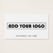 Eenvoudige Business Logo Label Kleding Hang Label Visitekaartje (Voorkant)