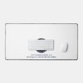 Eenvoudige Business Logo Minimalist Kantoor Custom Bureaumat (Keyboard & Muis)