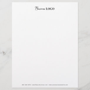 Eenvoudige Business Logo Professional Letterhead Briefhoofd