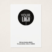 Eenvoudige Business Logo QR Code Minimalist Visitekaartje (Voorkant)