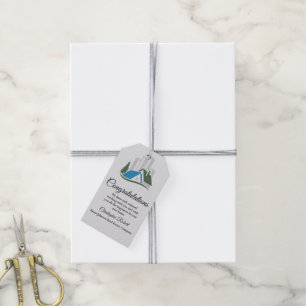 Eenvoudige cadeaubijsluiter voor onroerend goed cadeaulabel