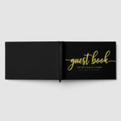 Eenvoudige calligrafie bruiloft gastenboek (Volledig)